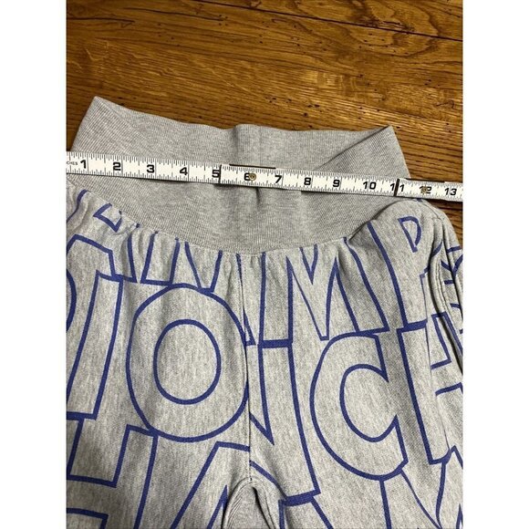 Champion Joggers Sweatpants Mens Size XS Grey Blue Block Letters 3 Pocket - Picture 4 of 8
